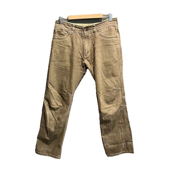 Kuhl Brown Riot Vintage Patina Dye Men's Pants Size 33 x 30 - Picture 1 of 5